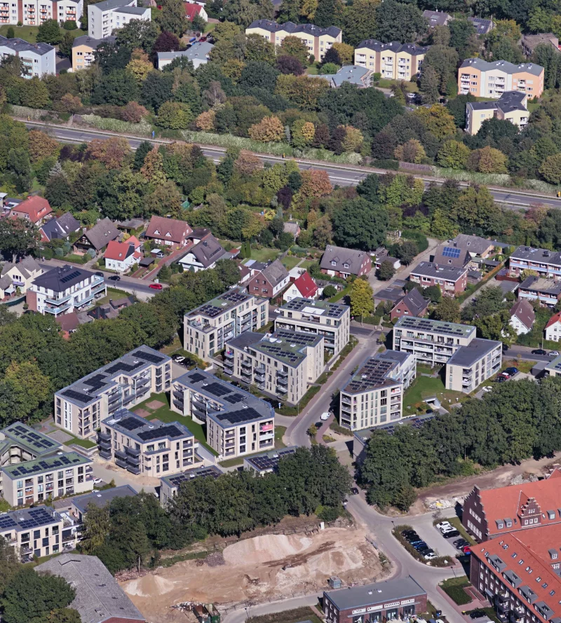 Freytag & v.d. Linde Neubau Wohnanlage Beverbäker Wiesen Luftaufnahme Oldenburg